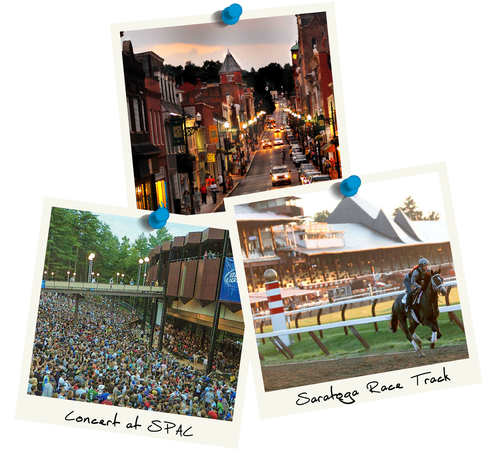 Saratoga — Broadway, Concert at SPAC, Saratoga Race Track