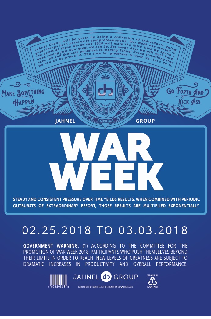 War Week 2018 — Make Something Happen